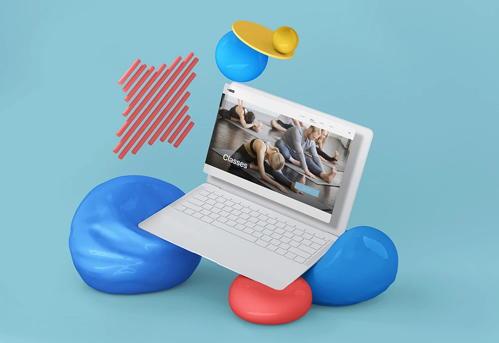 Futuristic Laptop Scene